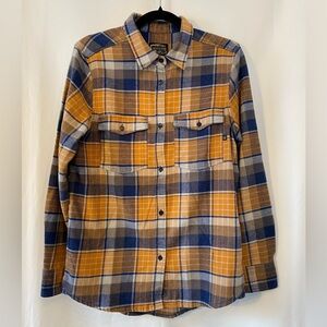 United By Blue Men's Preppy Hipster Cotton Blend Plaid Flannel Shirt M Workwear